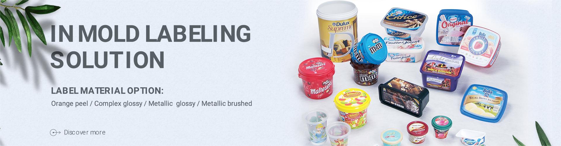 Etichetta per macchina a iniezione, Etichetta materiale per stampaggio, Etichetta per stampaggio plastica - Reux