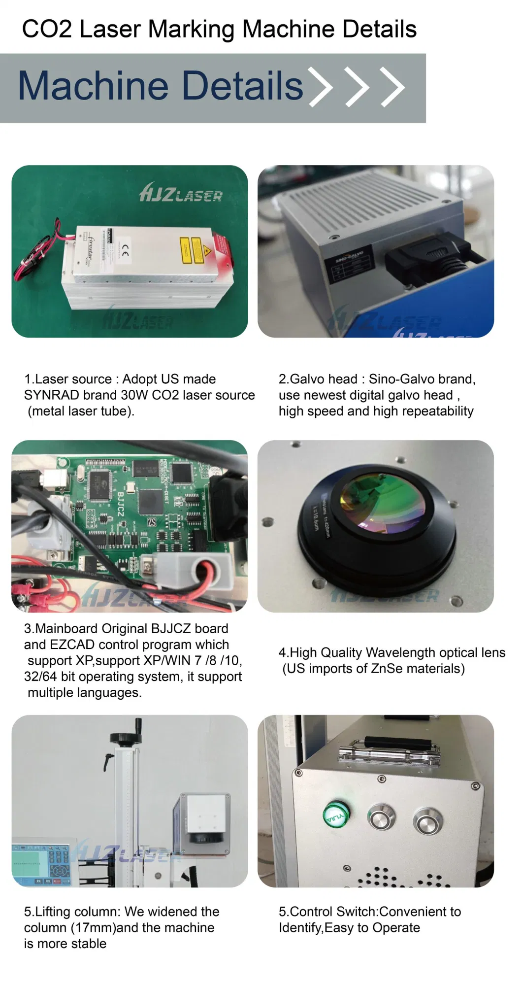 20W 30W CO2 Optic Galvo Laser Marking Engraving Cutting Machine for Wood Leather Acrylic