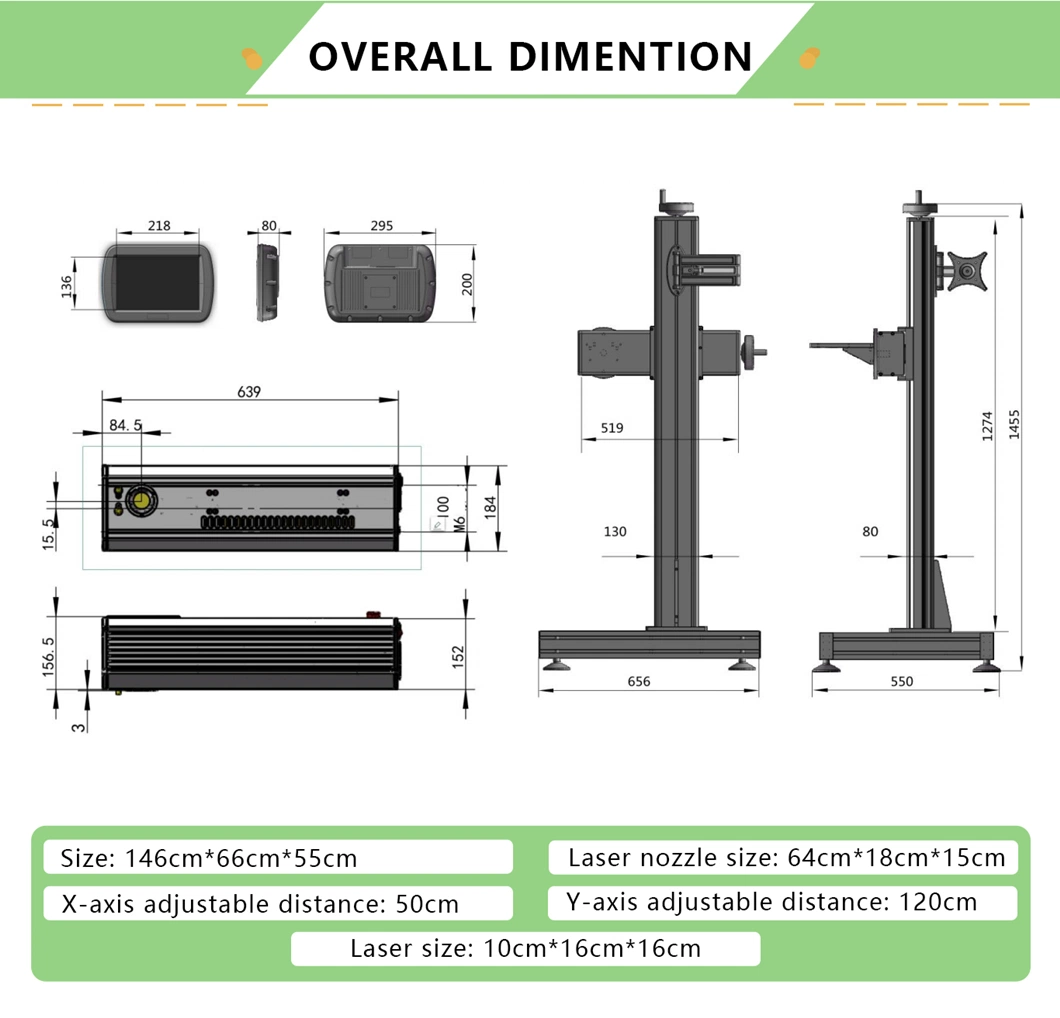 Acrylic Laser Marking Machine 30W 40W 60W CO2 Laser Machine in Laser Engraving Machine Glass Laser Marking Machine Package Paper Box Plastic Wooden