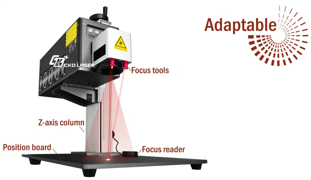 CO2 Portable Laser Marking Marking Machine for Paper Leather Cloth