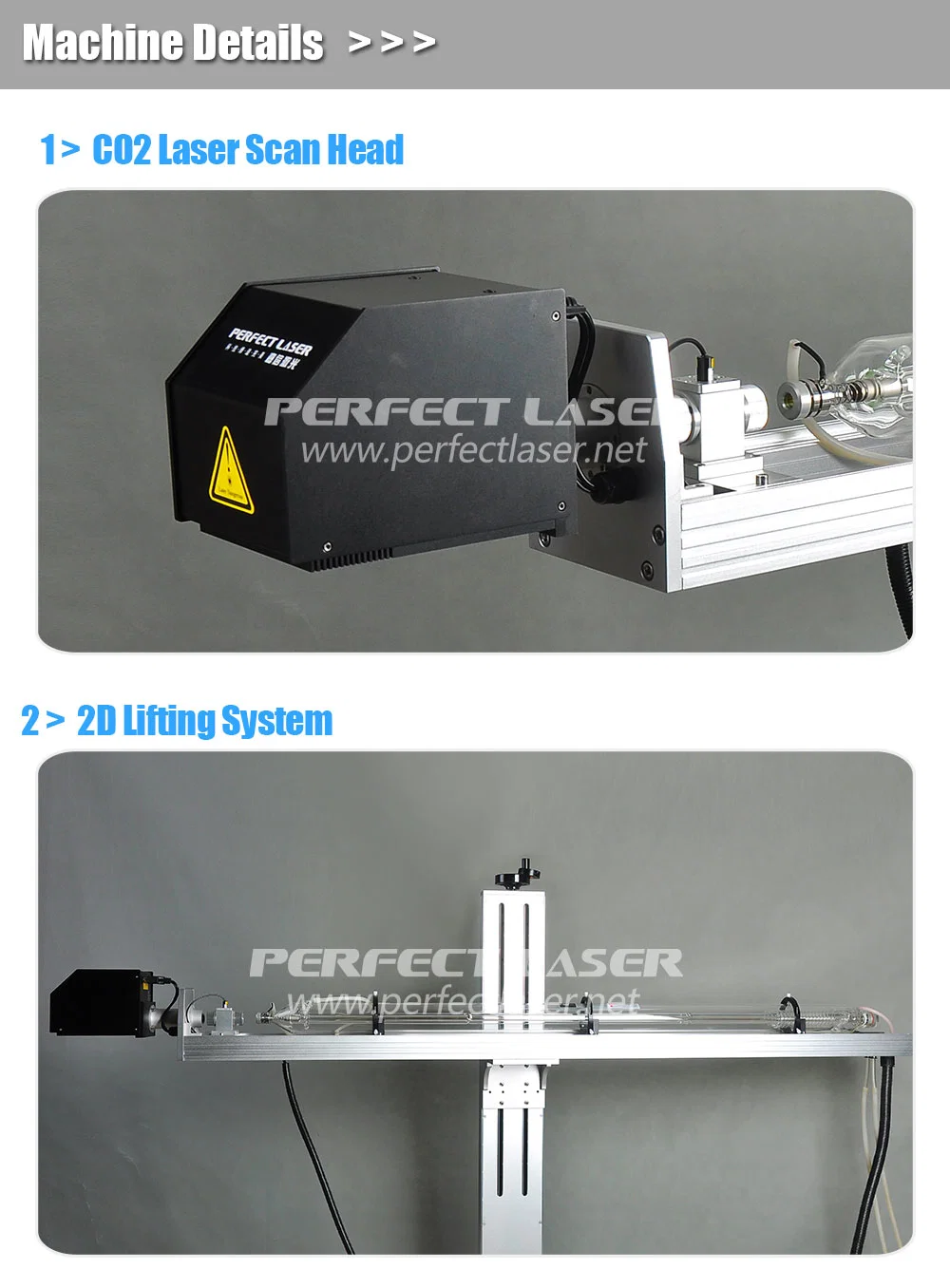 CO2 Automatic Textile Laser Marking Machine for Plastic Bottle