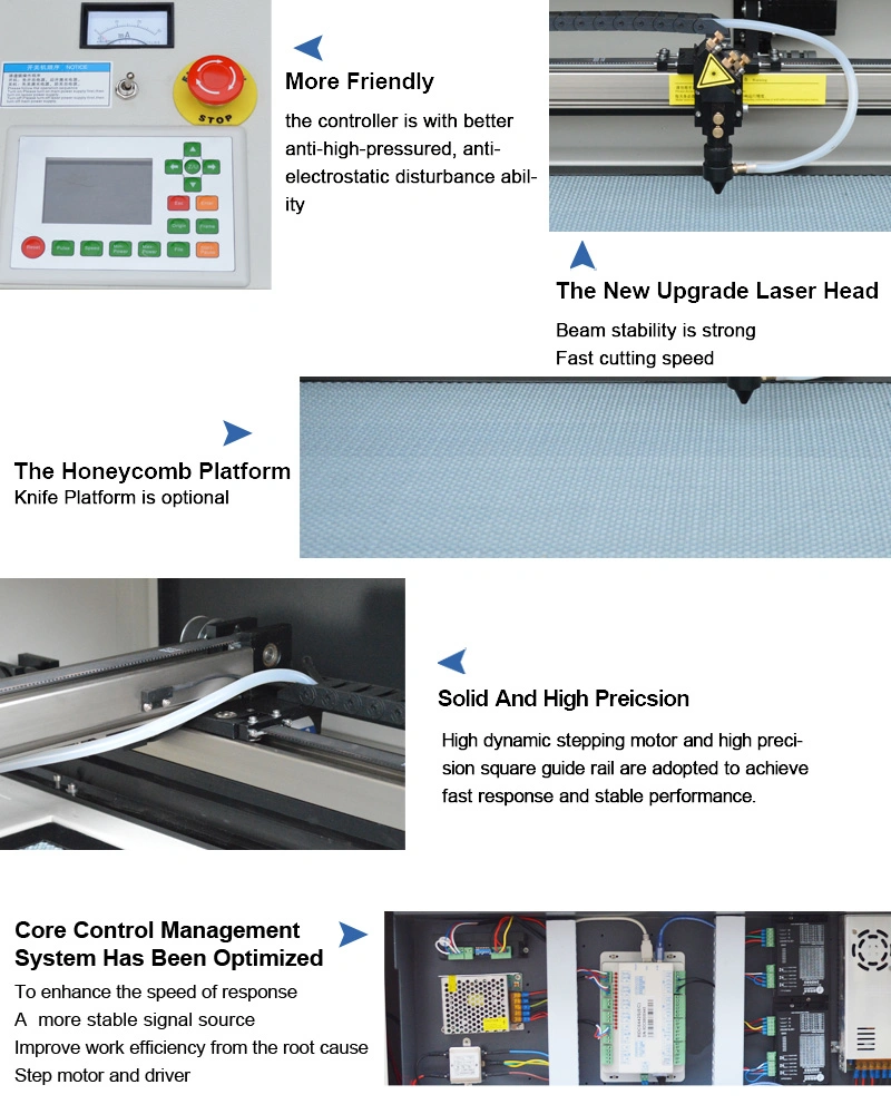 6090 CO2 150W CCD Fabric Laser Cutting Machine Price Manufacturer