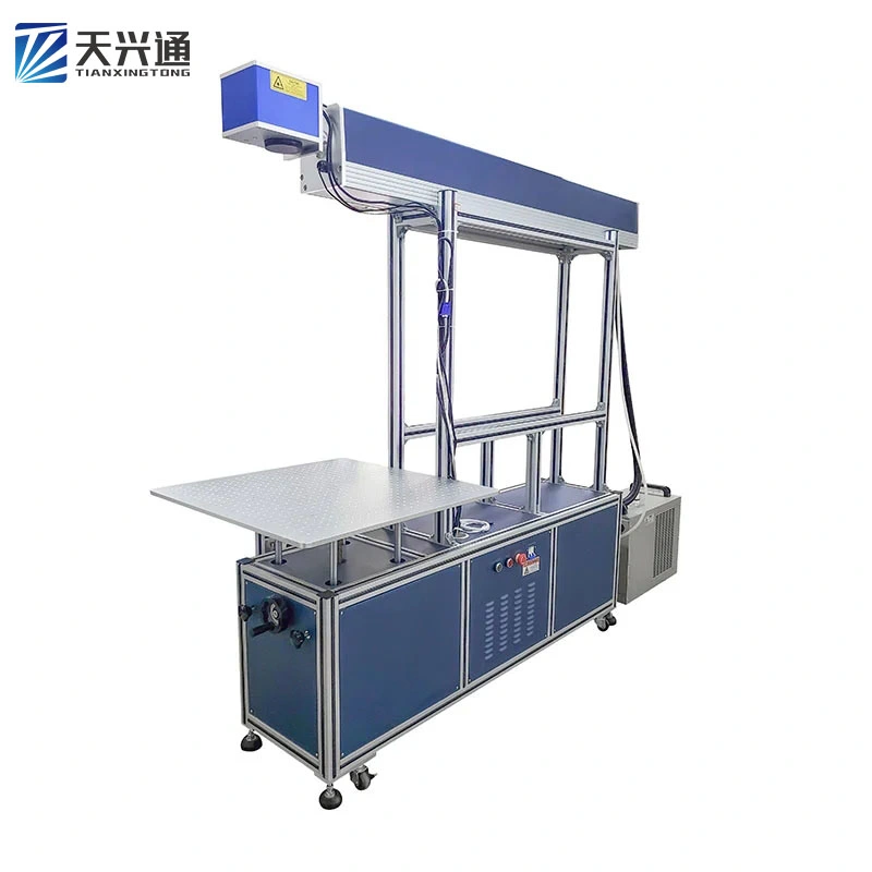 100W 130W 150W RF Metal Tube 3D CO2 Laser Galvo System Marking Machine with Big Marking Range 600*600mm