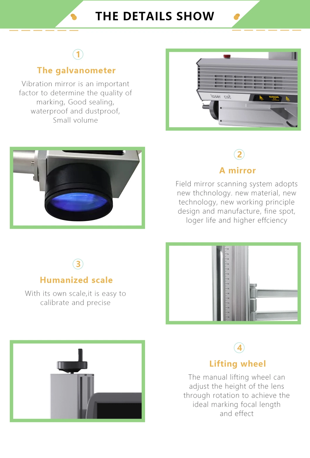 Acrylic Laser Marking Machine 30W 40W 60W CO2 Laser Machine in Laser Engraving Machine Glass Laser Marking Machine Package Paper Box Plastic Wooden