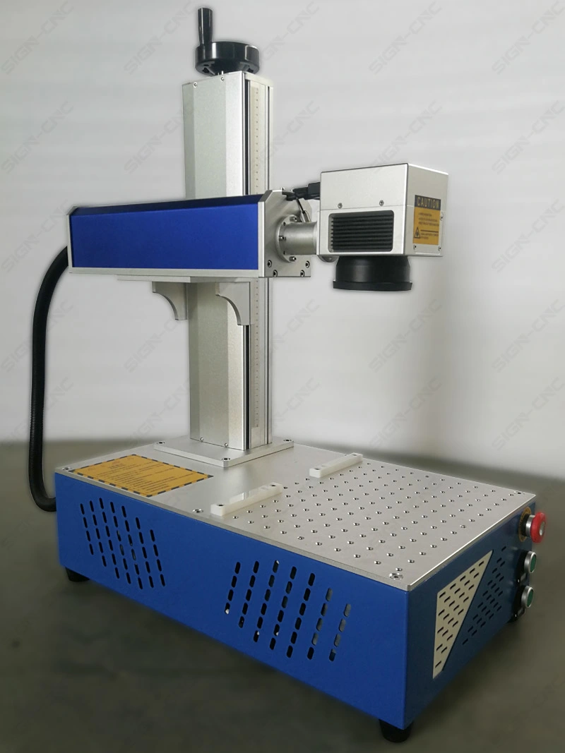 Rotary 3D Mini Metal Portable CO2 Optical Fiber Laser Marking Machine