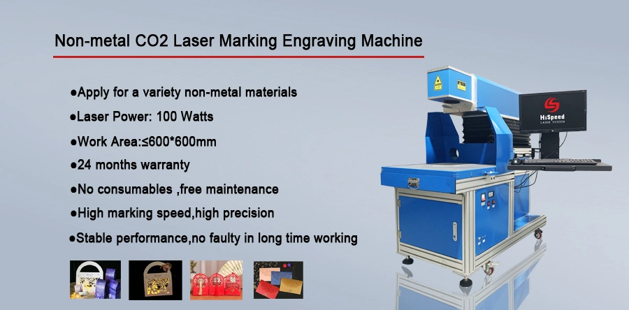 High Speed CO2 Laser Marker with Water Chiller