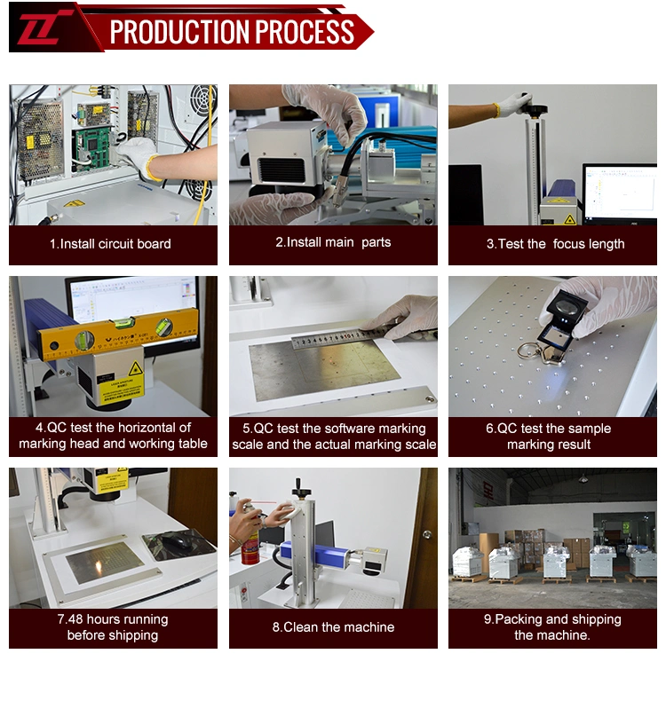 10 Watt Computer Keyboards Laser Marking Machine with Ipg Source