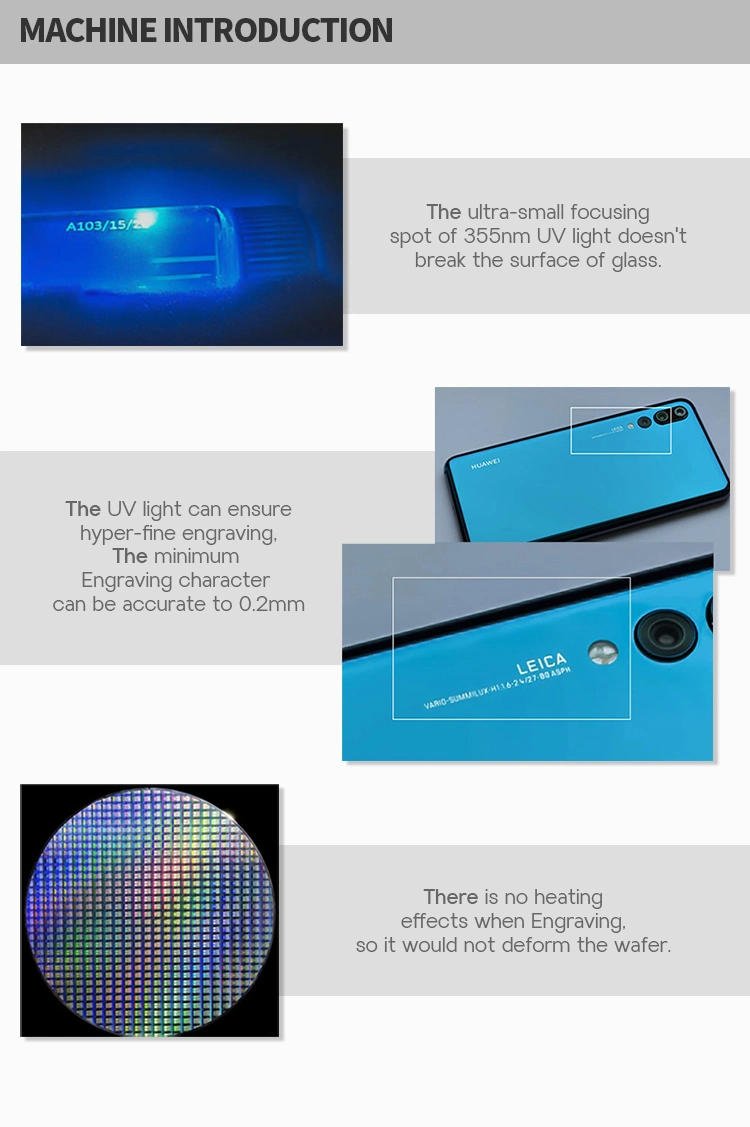 10 Watt Computer Keyboards Laser Marking Machine with Ipg Source