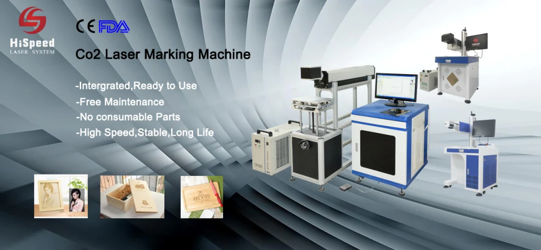 Hispeed Laser Wood Crafts CO2 Laser Marking Machine