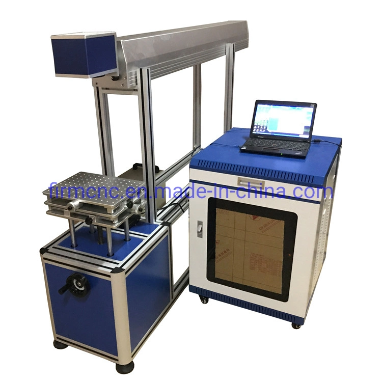 New Design CO2 Glass Tube Laser Marking Machine on Jeans