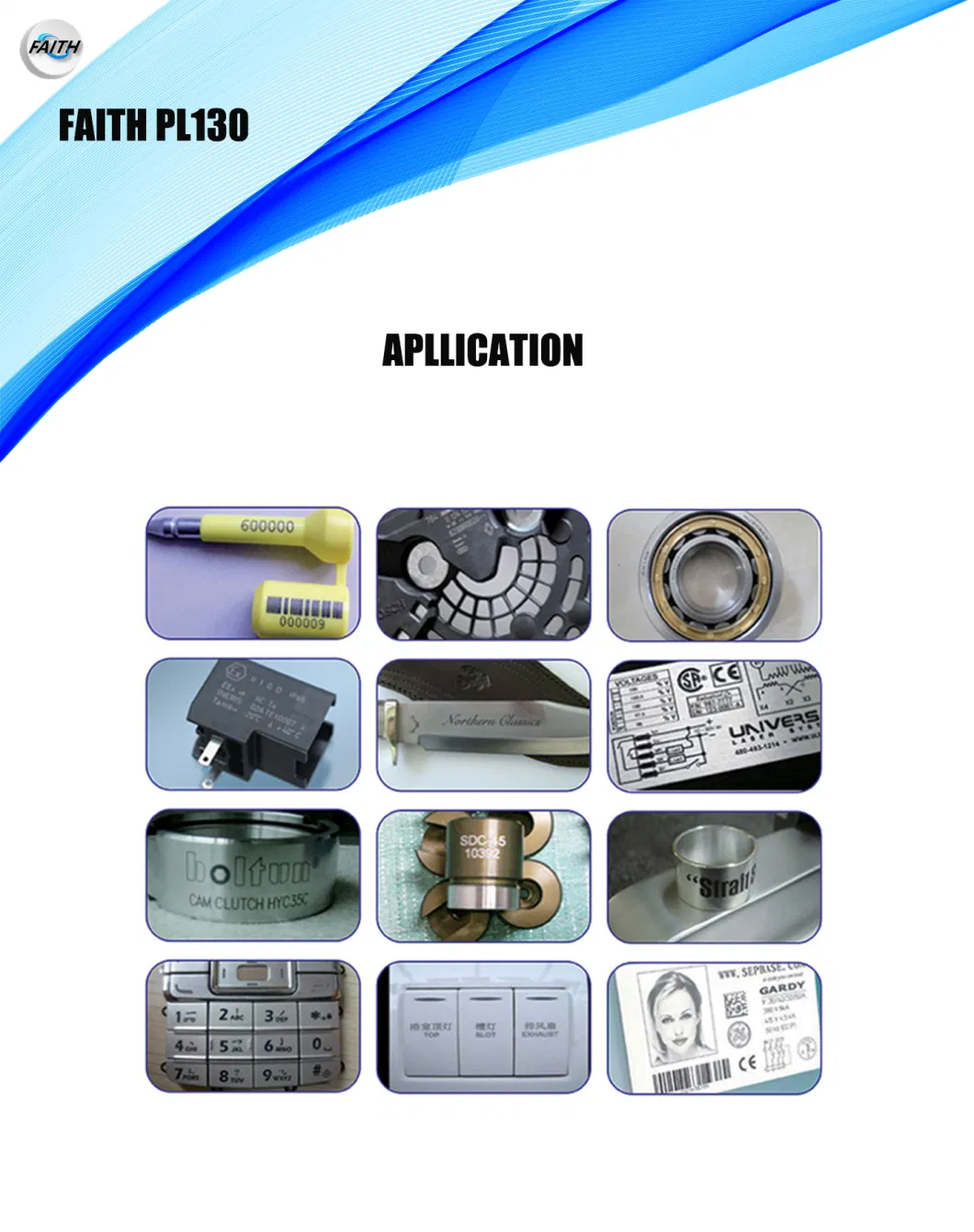 Faith Portable CO2/UV/Fiber Laser Marking Machine for Metal and Plastic