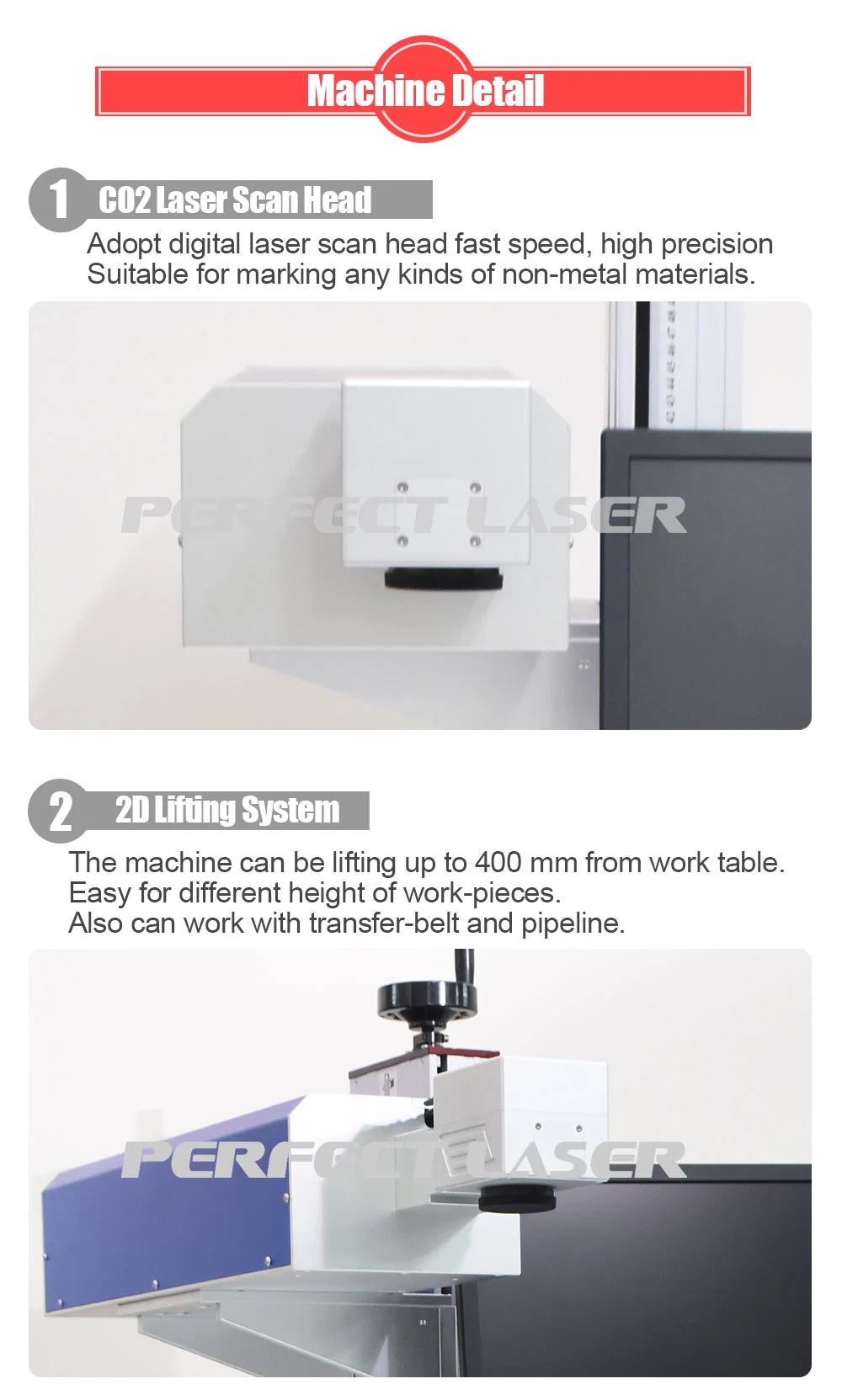 30W CO2 Laser Engraving Machine Laser Marking Machine