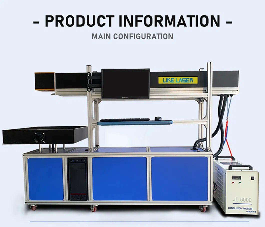 RF Laser Tube Dynamic 3D CO2 Laser Marking Machine for Cutting Paper Card / Leather / Jeans / Acrylic / Wood