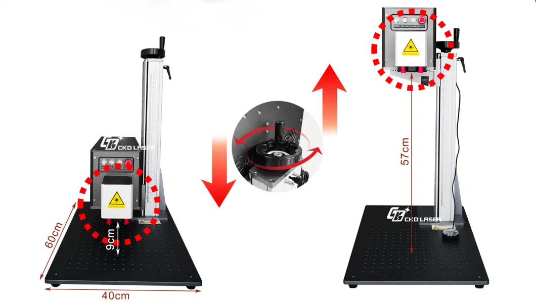 CO2 Portable Laser Marking Marking Machine for Shell Furniture ABS