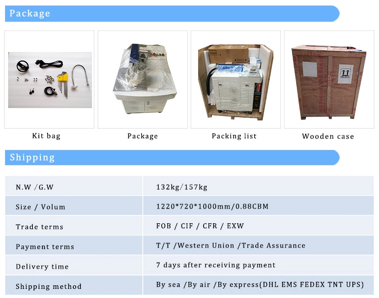 Static Fiber Laser Marking Machine With Work Table