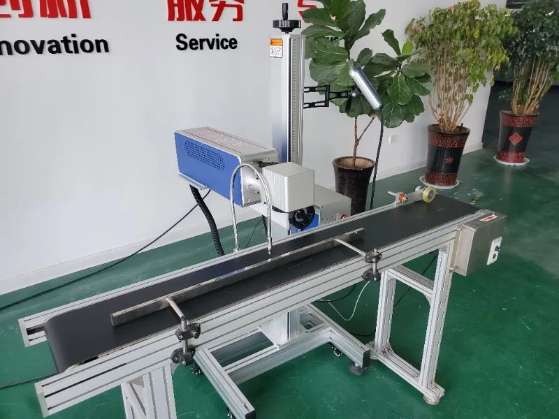 Online Flying CO2 Laser Marking Engraving Machine 30W