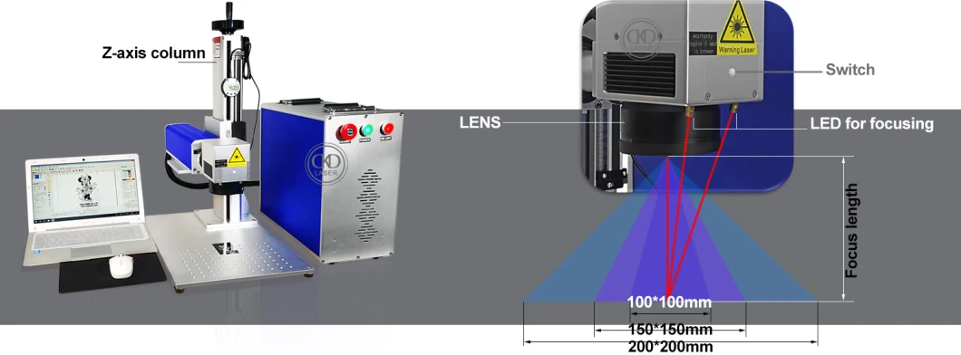 CO2 Laser Marking Machine Price of PU Leather Enagrave