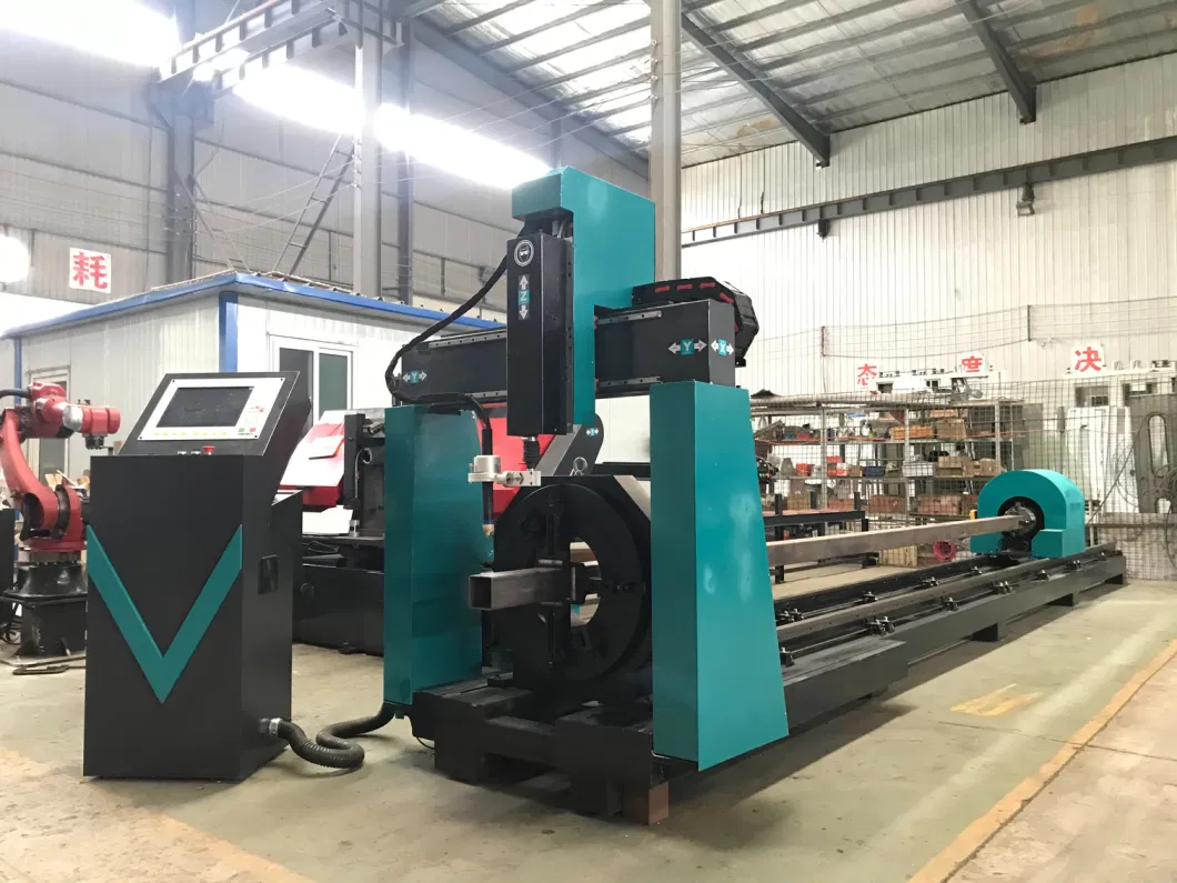 Multi-Axis CNC Flame Plasma Pipe Cutting and Profiling Machine