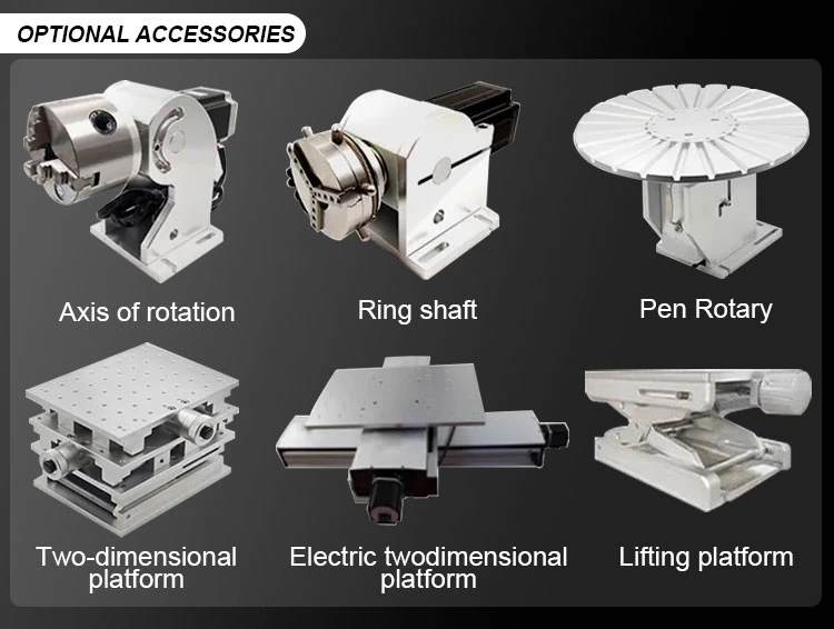 Desk Portable Type 20W 30W 50W 100W Fiber CO2 UV Laser Marking Machine Price