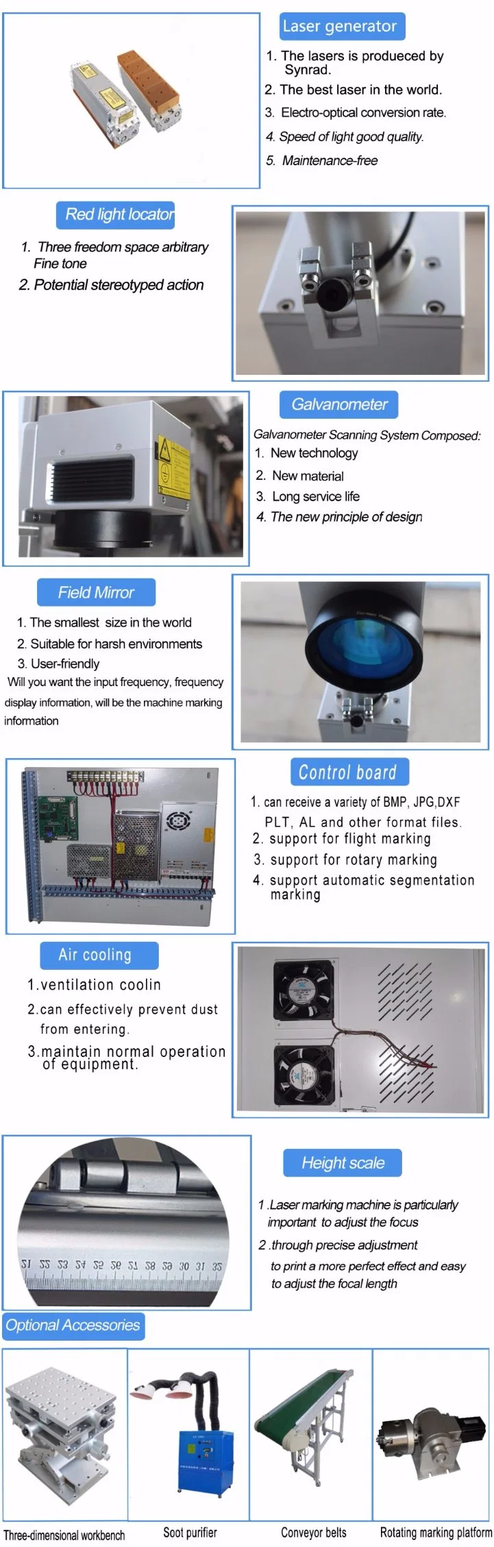 Desktop CO2 Fiber Laser Marking Machine for Plastic