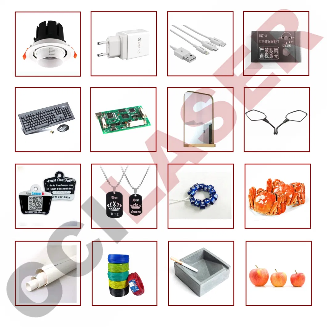 Portable Automatic Focus Fiber Laser Marking Engraving Machine for Jewelry Metal Plastic Logo Marker 20W 30W 50W