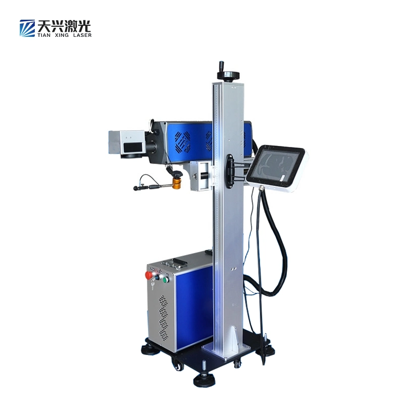 Pet Plastic Bottles PVC Pipes Cable Laser Printer Online 20W 30W 60W CO2 Flying Laser Marking Machine