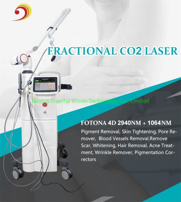 40W 2940+1064nm CO2 Fractional Laser Machine Skin Resurfacing Stretch Mark Removal Vaginal Tightening