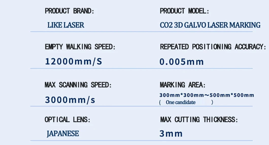 80W 100W 130W CO2 Galvo Laser Marking Machine for Glass Tube Ceramics Crystal Engraving