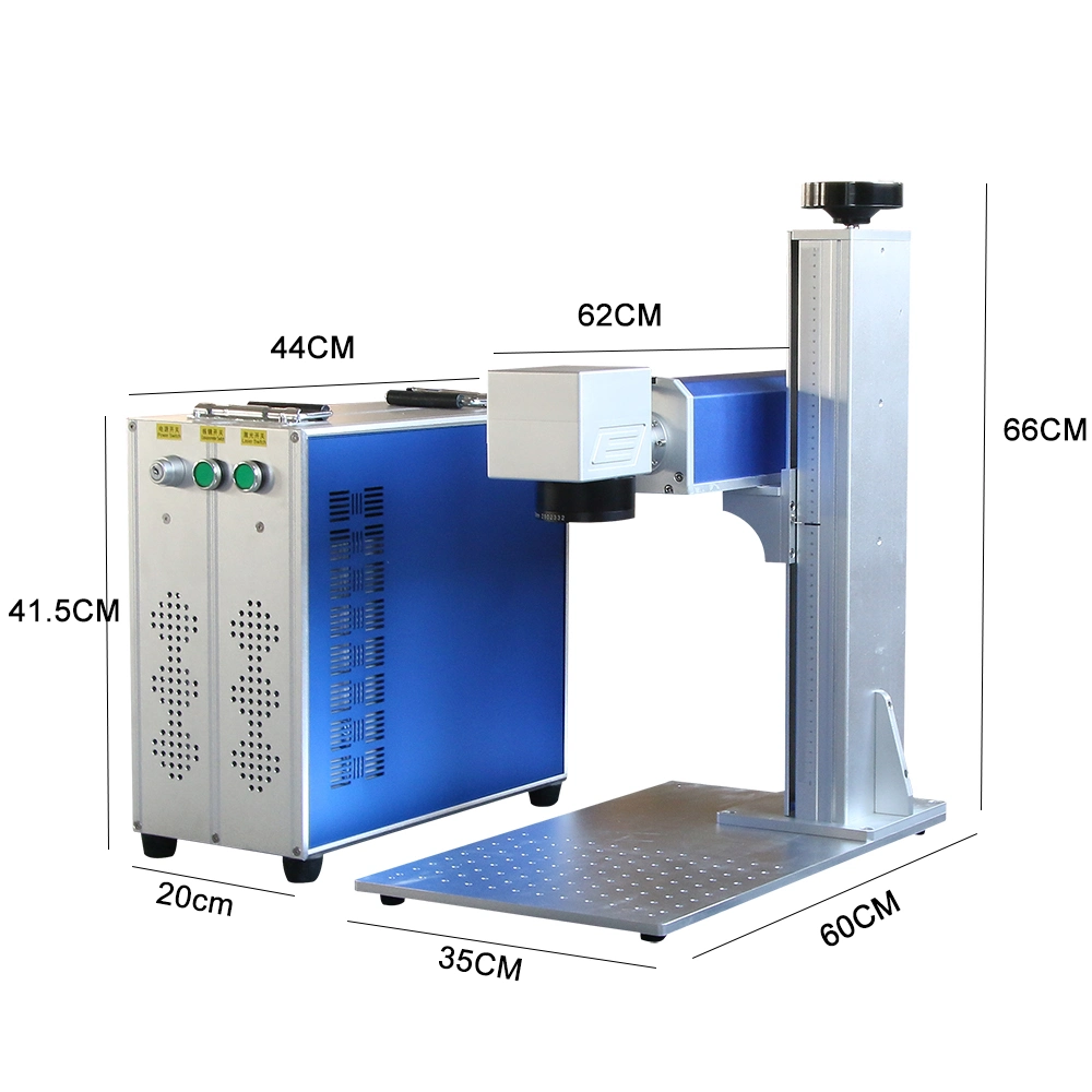 30 Watt 50 Watt Split Desk Portable Type Fiber Laser Marking Machine