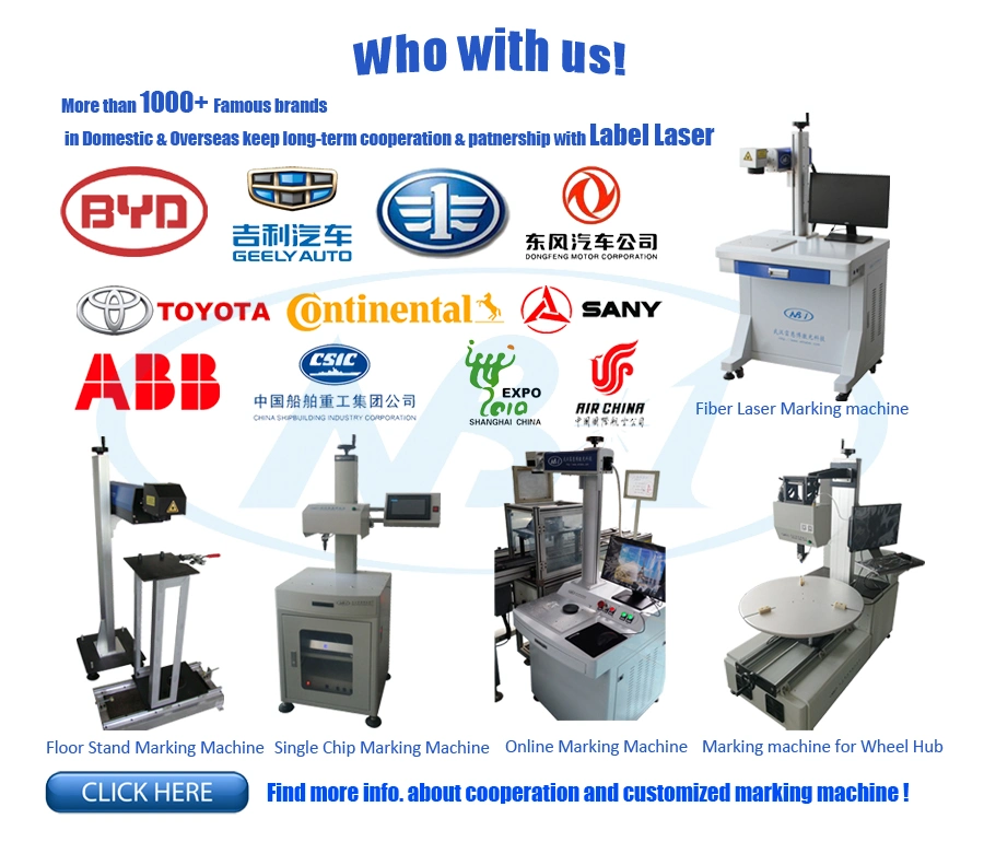 Wholesale Portable CO2/Fiber Laser Marking Machine/ Laser Marking Equipment/ Mini Laser Engraver 20W 30W 50W 60W