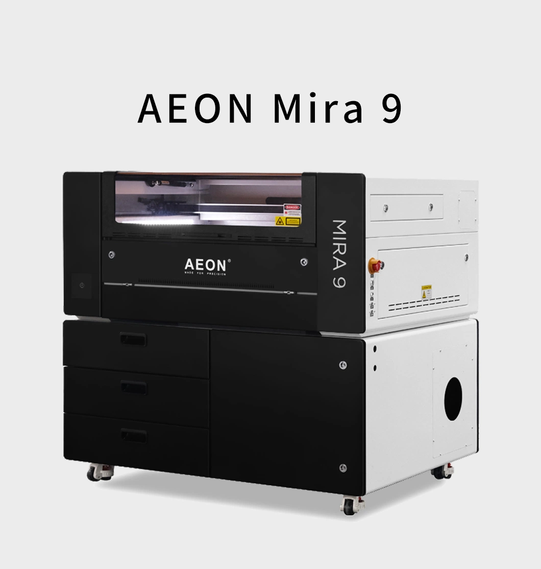 Aeon 30W/60W/80W/RF30W Logo Vector Engraving Printing Machine 9060 7045 5030 Water Cooling Fiber Laser Marking Machine for Acrylic Crytal Leather MDF