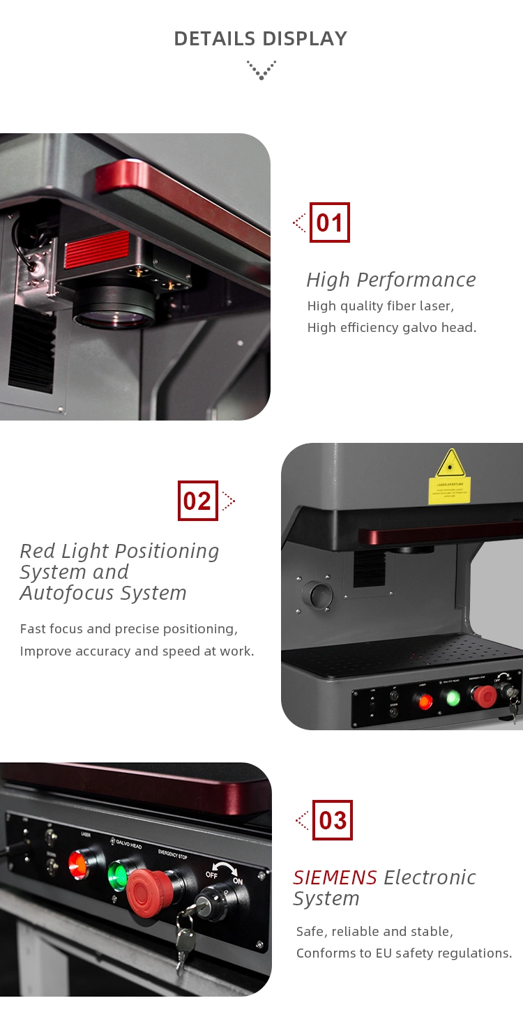 Enclosed Mini Cabinet Fiber Laser Marking Machine for Good Sale