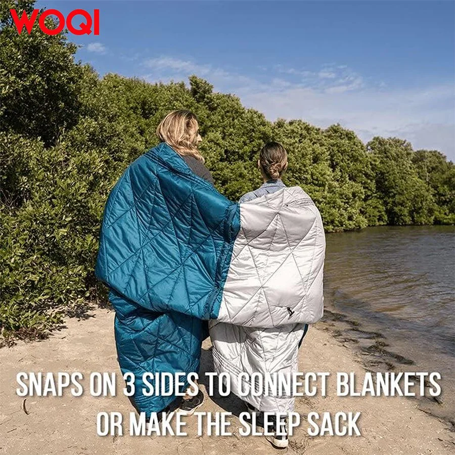 Woqi Outdoor Camping Travel Waterproof Lightweight Puffy Down Blanket