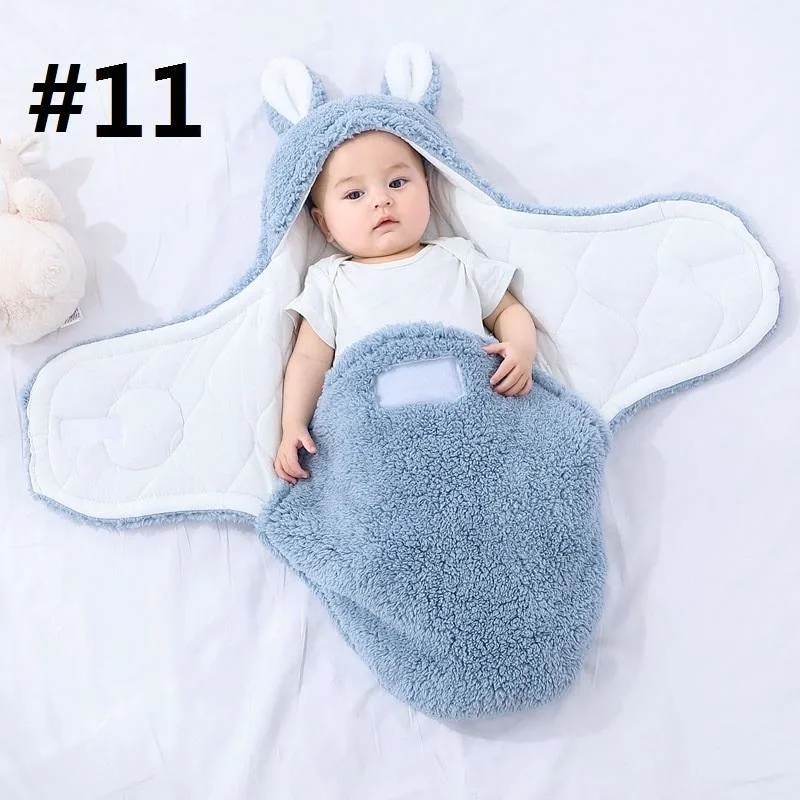 Super Soft Infant Winter Sleep Sack Newborn Winter Coral Fleece Baby Sleeping Bags