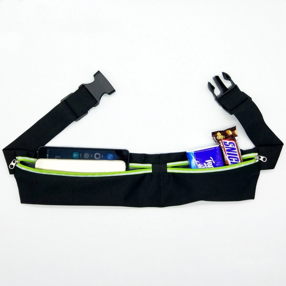 Customize Logo Waterproof Mini Reflective Fanny Pack Bum Hip Adjustable Belt Outdoor Running Hiking Jogging Sports Gift Pouch Polyester Nylon Neoprene Waist Bag