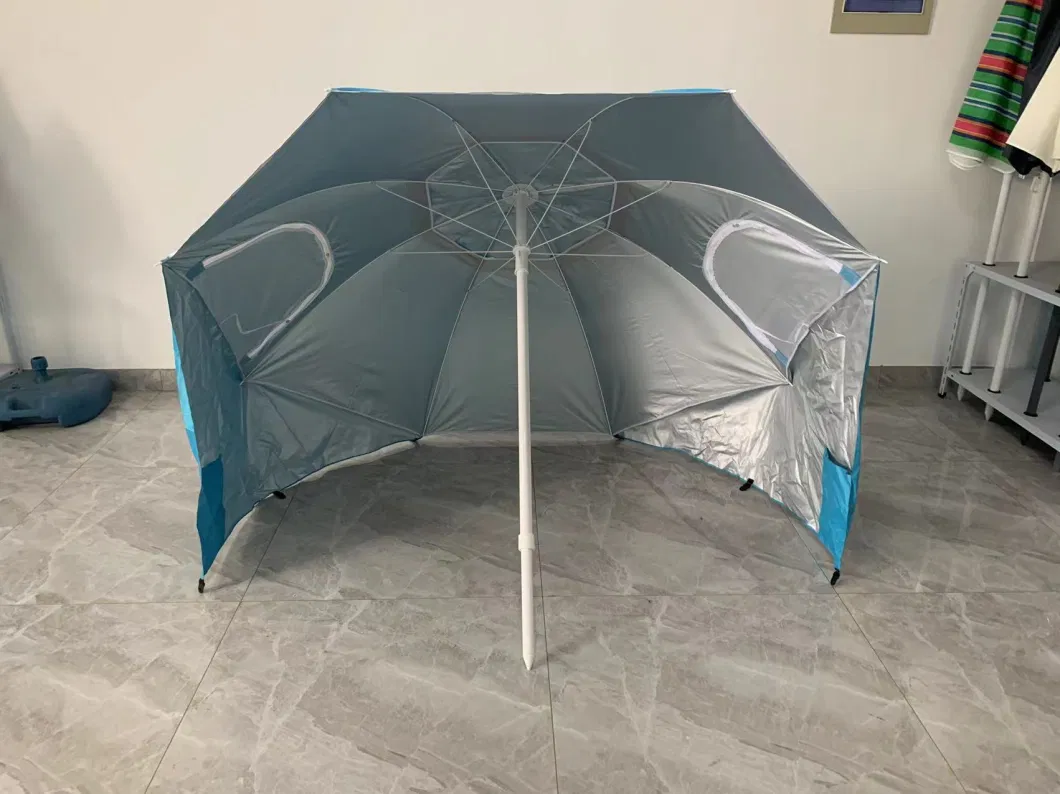 Beach Camping Tent Pergola Weatherproof Umbrella with Two Windows