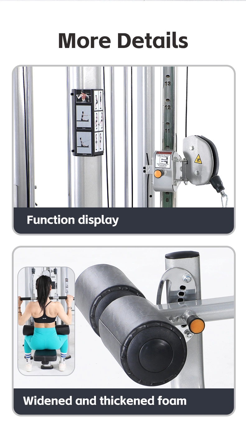 Gym Multi Functional Integrated Fitness Equipment Machine 5 Station Multi Jungle Trainer