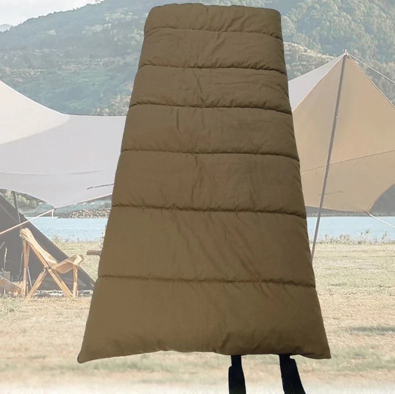 Envelope Style Canvas Flannel Double-Layer Sleeping Bag