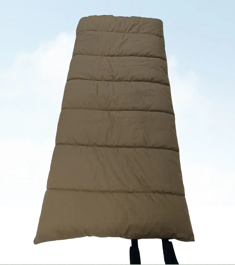 Envelope Style Canvas Flannel Double-Layer Sleeping Bag