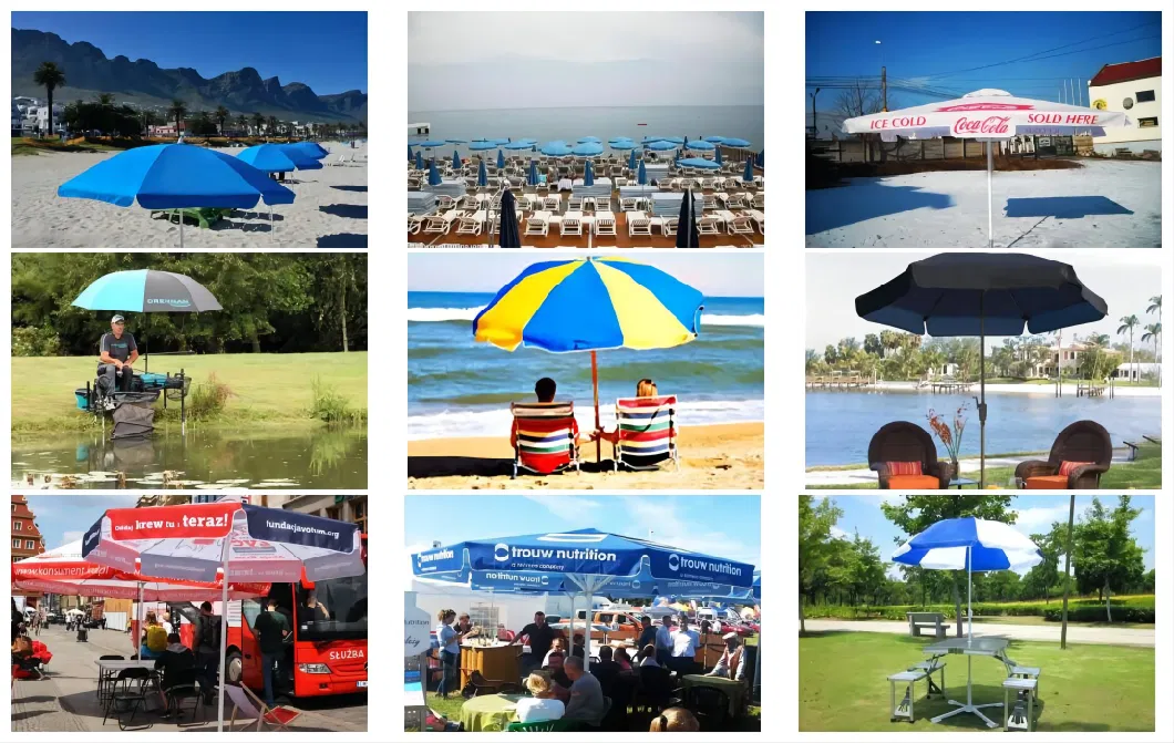 Homeful Sea Umbrella Beach Shelters Umbrella Tent Camping Large Sun &amp; Rain Canopy Beach Umbrella W00115