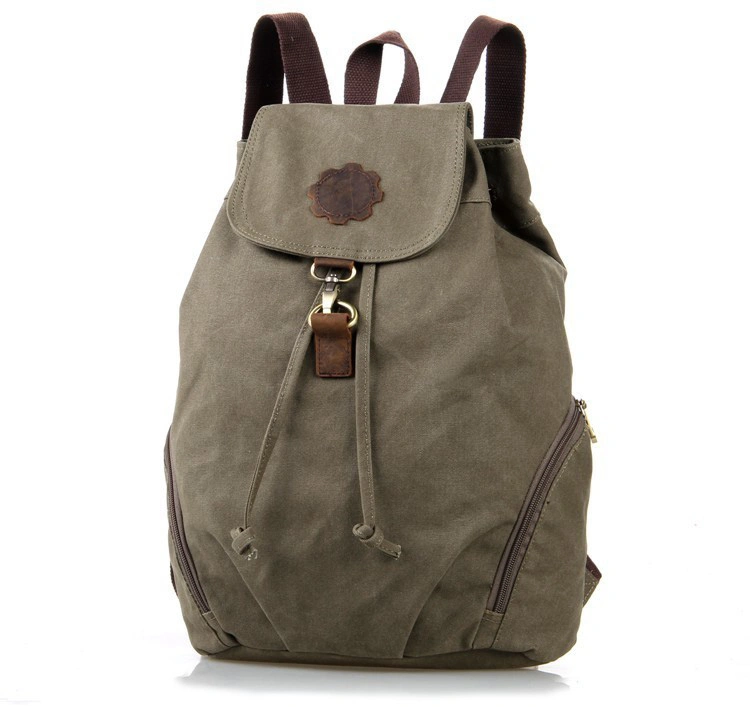 9008n Fashion Waxed Casual Canvas Backpack for Hiking Sh-15113017