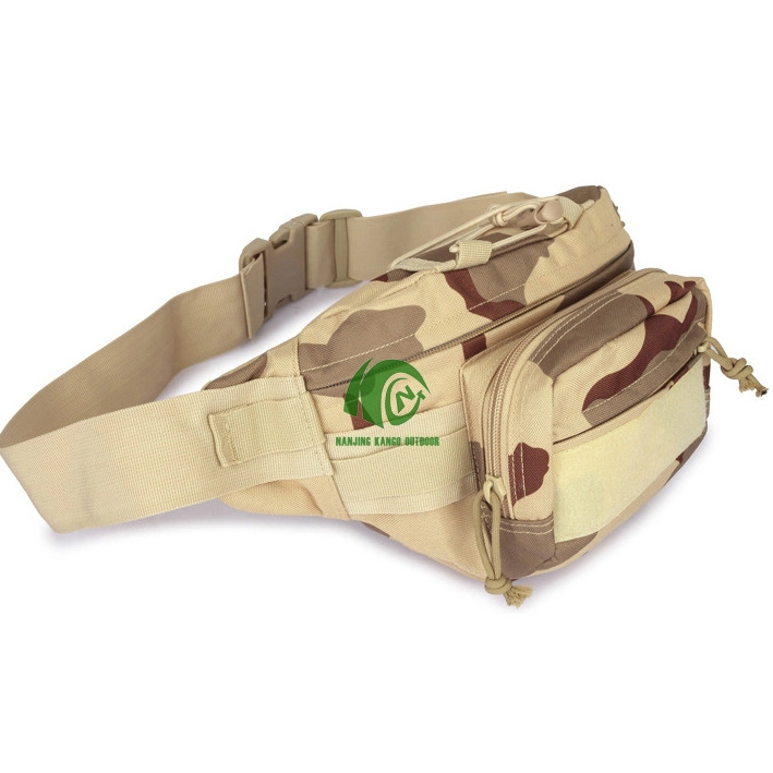 Kango Outdoor Hiking Running Camouflage Tactical Waterproof Hip Belt Pouch Waist Bag