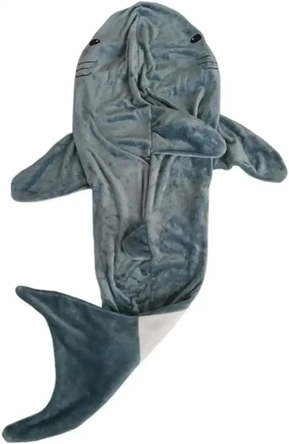 Original Factory Shark Blanket Hoodie Super Soft Cozy Flannel Hoodie Wearable Adult Shark Sleeping Bag