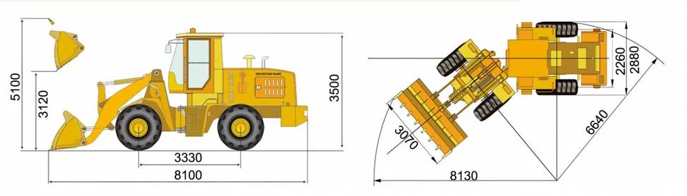 China Manufacturer Mr650 Wheel Loader Front End Loader for Sale