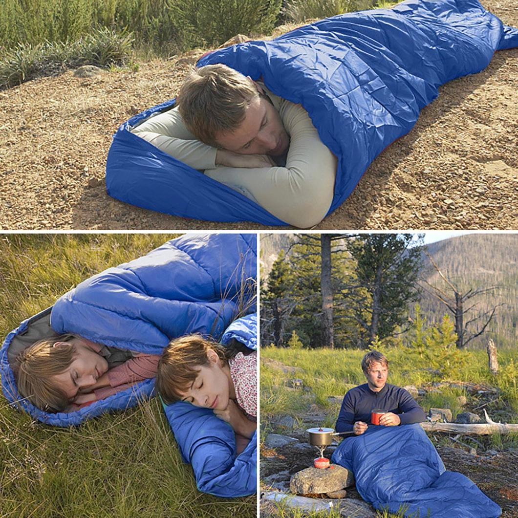 Outdoor Camping Adult Sleeping Bag Portable Ultra Light Waterproof Travel Hiking Sleeping Bag with Cap