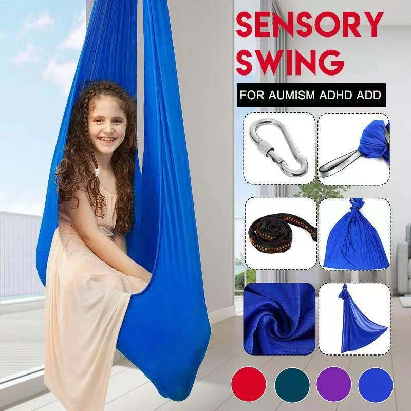 Children Flying Swing Sling Inversion Tool Yoga Hammock for Gym Home Fitness Outdoor Hammock