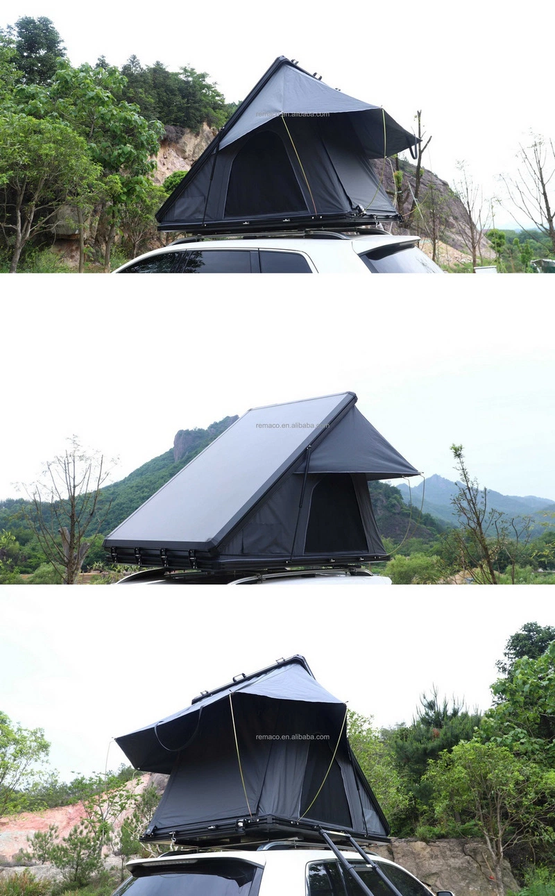 Camping 4 Person Auto Aluminum Roof Top Tent Two Window with Rainfly