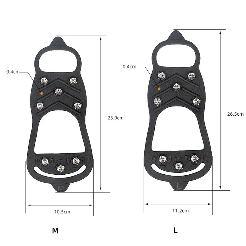 8-Tooth Outdoor Anti-Skid Ice Claw Shoes Climbing Crampons Spike Winter Outdoor Equipment