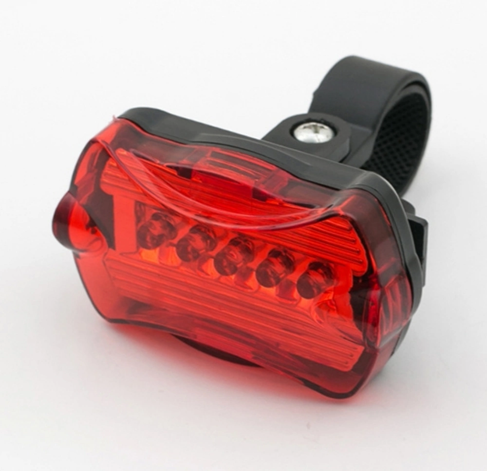 Mountain Bike Butterfly Tail Light 5 LED Warning Light Battery Bicycle Accessories