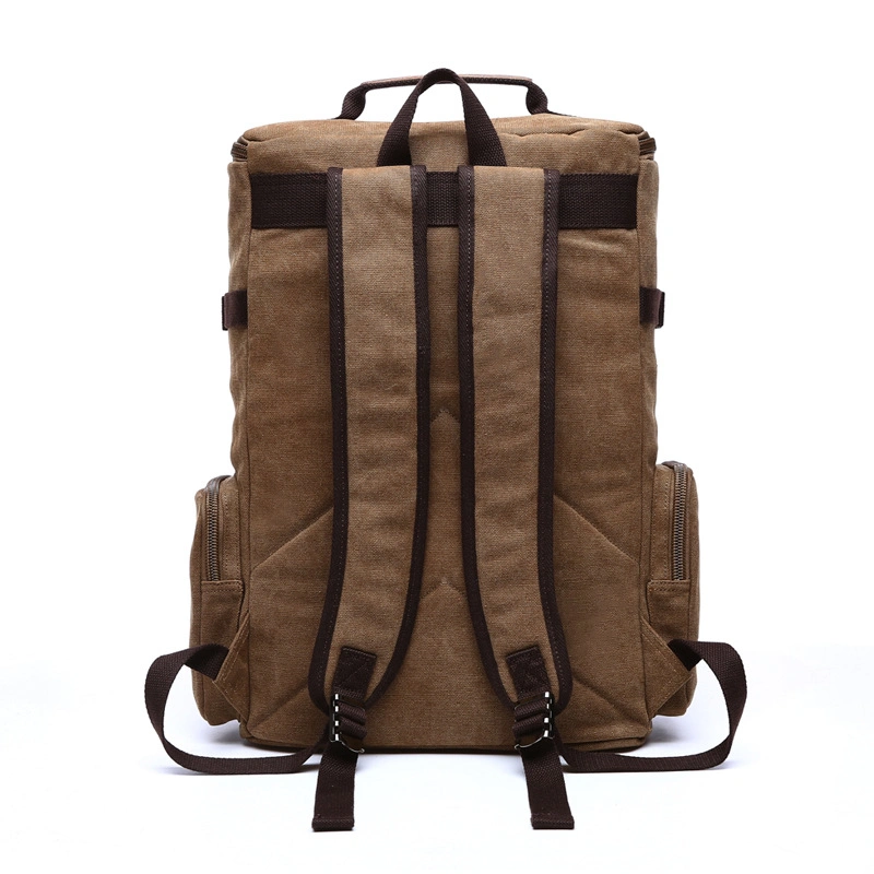 SA49 Vintage Hiking Travel Rucksack Backpacks Bag Duffel for Men OEM ODM Outdoor Durable Large Laptop Wholesale Backpack Canvas